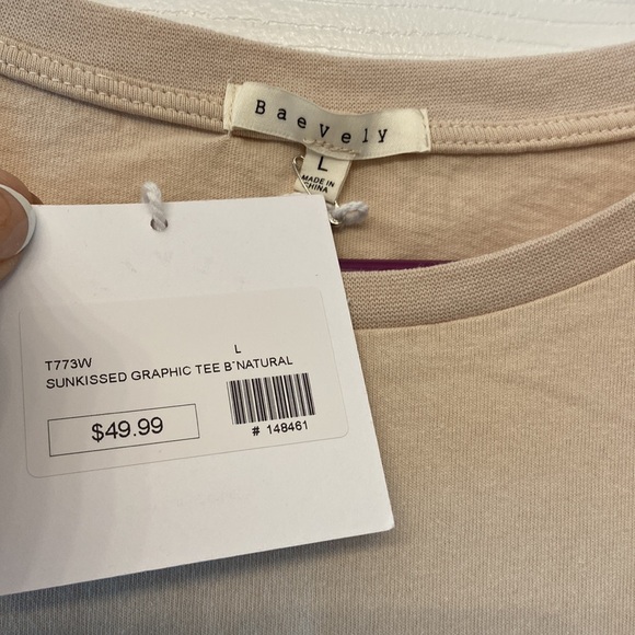 NWT | BAEVELY Sunkissed Graphic Oversized T-Shirt ~ 100% Cotton ~ LARGE - Picture 7 of 10